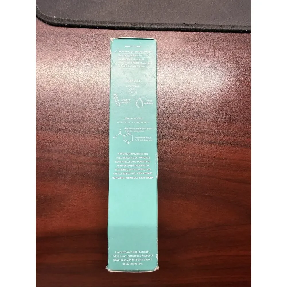 Naturium Niacinamide Gel Cream 5% 1.7oz Hydrates & Balances Skin Face Neck Chest